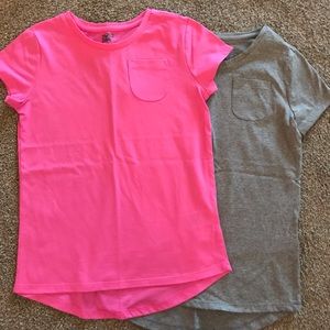 Pink and grey girls T-shirts